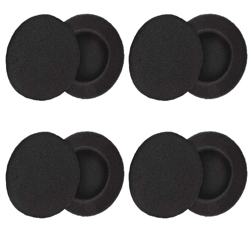 Koffmon 4 Pairs (2.4") Replacement Foam Earpads Ear Cushion Covers Compatible with Logitech H600 H330 H340 and Sony MDR-G45LP MDR-G55LP MDR-G410LP MDR-G101LP MDR-G42LP MDR-G45 SRF-HM33 Headphones (Black) - Image 1